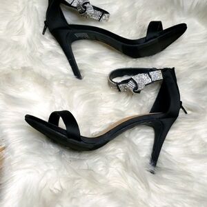 Christain Siriano Black & Rhinestone Heels